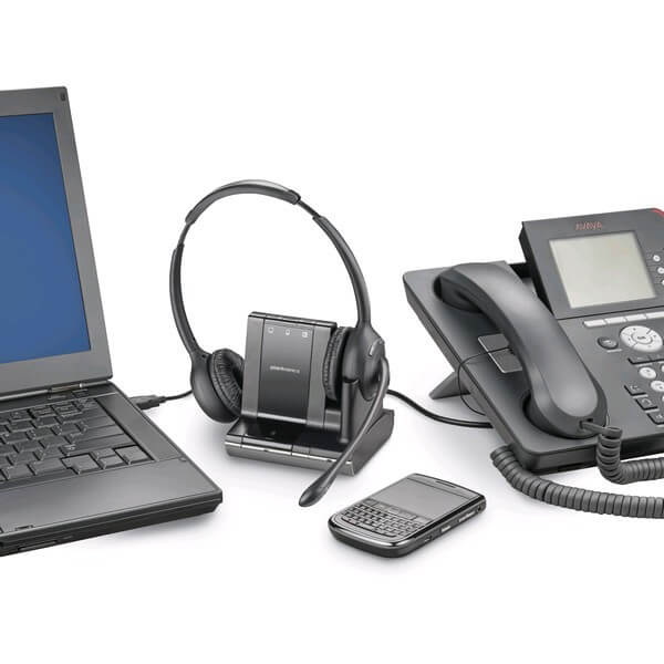 Plantronics Savi W720-M 3-in-1 Binaural Wireless DECT Over The Head Headset